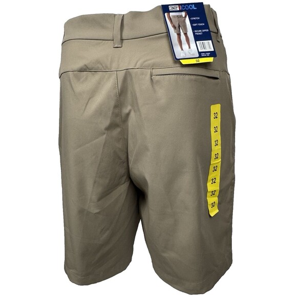 32 Degrees Cool Mens Size 32 Tan Twill Tech Classic Shorts Pants Golf Casual - Picture 4 of 9